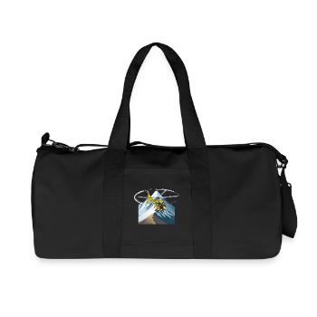 Hubschrauber im Anflug - Recycelte Canvas-Sporttasche von Stanley/Stella - Schwarz - Vorne