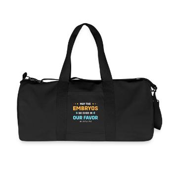 Ivf Retrieval Test Tube Artificial Insemination - Recycled Canvas Sports Bag by Stanley/Stella - black - Front