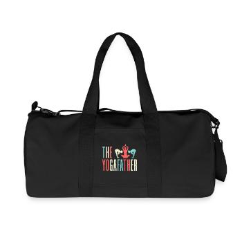 Yoga Le Yogafather Yoga drôle - Sac de sport en toile recyclée Stanley/Stella - noir - Devant
