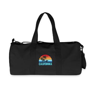 California - Recycled Canvas Sports Bag by Stanley/Stella - black - Front
