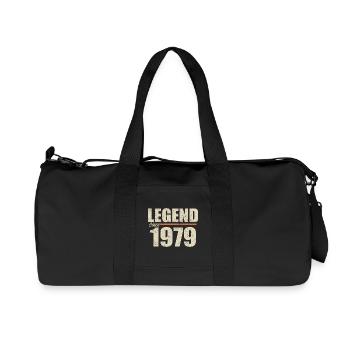 Birthday 1979 | Legend since 1979 - Recycled Canvas Sports Bag by Stanley/Stella - black - Front