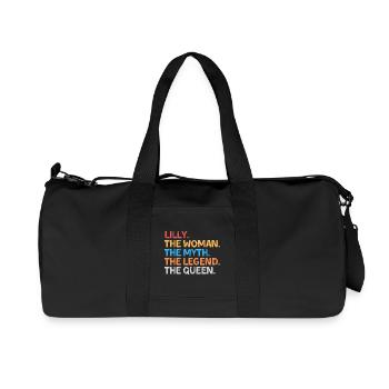 Lilly Die Frau Der Mythos Die Legende Die Königin - Recycelte Canvas-Sporttasche von Stanley/Stella - Schwarz - Vorne