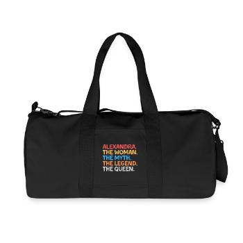 Alexandra La Femme Le Mythe La Légende La Reine - Sac de sport en toile recyclée Stanley/Stella - noir - Devant