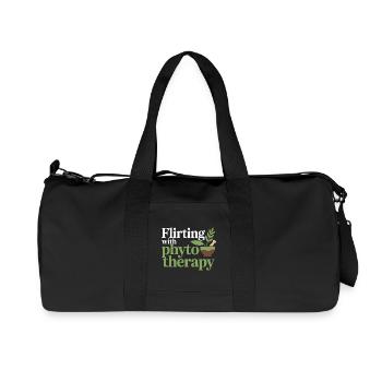 Herbalist Flirting With Phytotherapy Professional  - Recycled Canvas Sports Bag by Stanley/Stella - black - Front