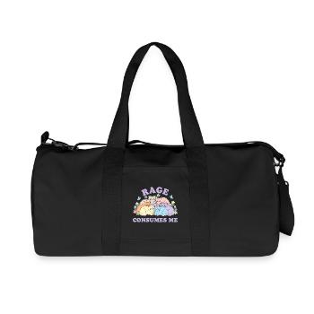 Nuage câlin des chats pastel - Sac de sport en toile recyclée Stanley/Stella - noir - Devant