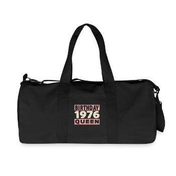 birthday queen 50 years old 1976 Birthday - Recycled Canvas Sports Bag by Stanley/Stella - black - Front