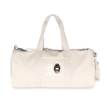Murder Shows Coffee Maybe 3 People Funny - Recycled Canvas Sports Bag by Stanley/Stella - natural - Front