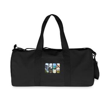 Voyage au Venezuela – Cascade en Amérique du Sud et Nature - Sac de sport en toile recyclée Stanley/Stella - noir - Devant