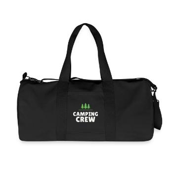 Camping Crew Camping Nature Team Friends Outdoor - Recycled Canvas Sports Bag by Stanley/Stella - black - Front