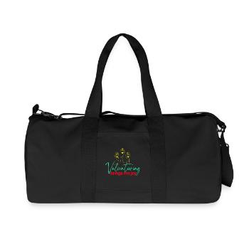 Volunteer Appreciation Brings Me Joy Volunteer - Recycled Canvas Sports Bag by Stanley/Stella - black - Front