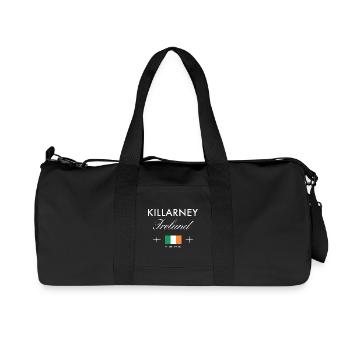 Killarney Ireland Coordinates Travel Souvenir - Recycled Canvas Sports Bag by Stanley/Stella - black - Front