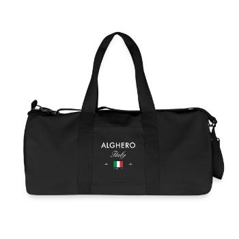 Coordonnées d’Alghero Sardaigne Souvenir de voyage - Sac de sport en toile recyclée Stanley/Stella - noir - Devant
