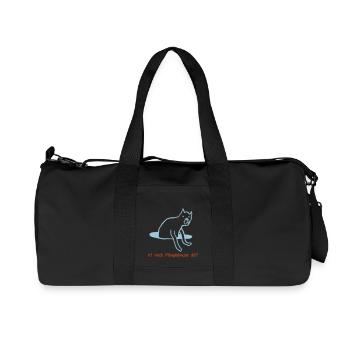 Ist noch Pampelmuse da? - Recycelte Canvas-Sporttasche von Stanley/Stella - Schwarz - Vorne