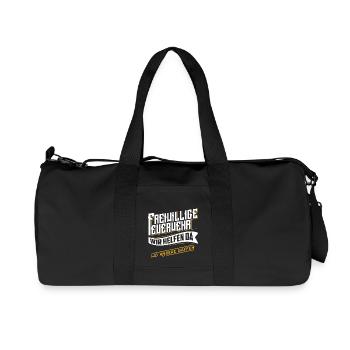 Freiwillige Feuerwehr Wir helfen wo andere gaffen - Recycelte Canvas-Sporttasche von Stanley/Stella - Schwarz - Vorne