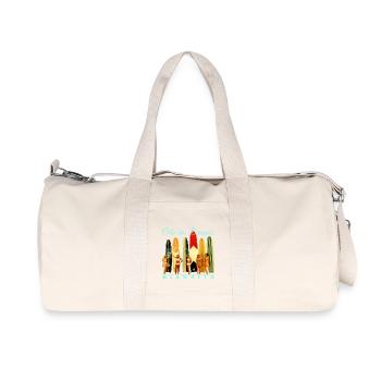 Côte des Basques Biarritz - Sac de sport en toile recyclée Stanley/Stella - blanc naturel - Devant