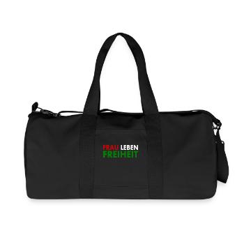 La liberté de vie des femmes - Sac de sport en toile recyclée Stanley/Stella - noir - Devant