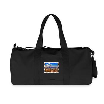 Napoli Skyline Vesuvio - Recycelte Canvas-Sporttasche von Stanley/Stella - Schwarz - Vorne