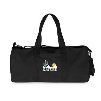 Nature and white desert - Recycled Canvas Sports Bag by Stanley/Stella - black - Front