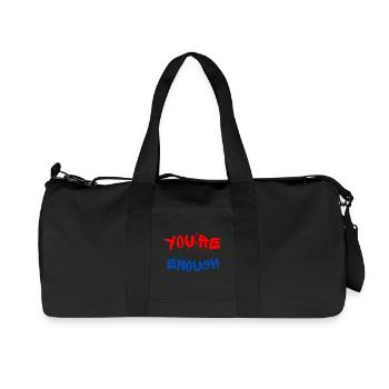 Des graffitis expressifs avec des éclaboussures de peinture - Sac de sport en toile recyclée Stanley/Stella - noir - Devant