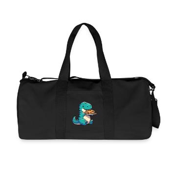 Dino T-Rex Lasagne Italienne Drôle - Sac de sport en toile recyclée Stanley/Stella - noir - Devant