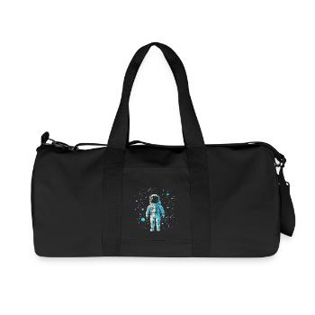 Astronaute - Sac de sport en toile recyclée Stanley/Stella - noir - Devant