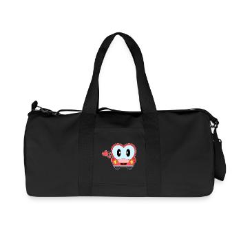 Heart Car - Recycled Canvas Sports Bag by Stanley/Stella - black - Front