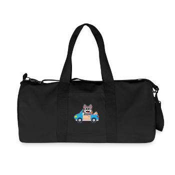 Cat Car - Recycled Canvas Sports Bag by Stanley/Stella - black - Front