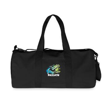 Passion – Football design for real footballers - Recycled Canvas Sports Bag by Stanley/Stella - black - Front
