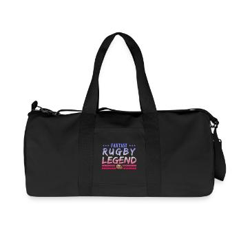 Fantasy Rugby Legend – Cadeau passion rugby - Sac de sport en toile recyclée Stanley/Stella - noir - Devant