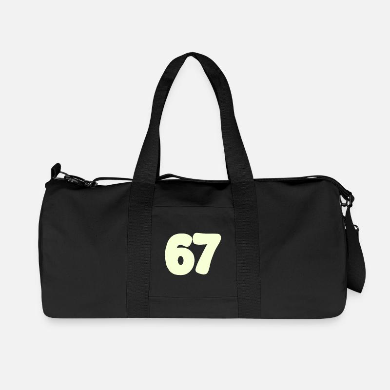 67 - Recycelte Canvas-Sporttasche von Stanley/Stella - Schwarz