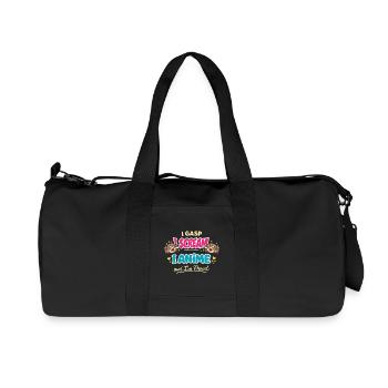 Anime Fangirl Screams Anime Reaction - Recycled Canvas Sports Bag by Stanley/Stella - black - Front