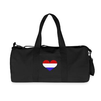 Drapeau du cœur des Pays-Bas - Sac de sport en toile recyclée Stanley/Stella - noir - Devant