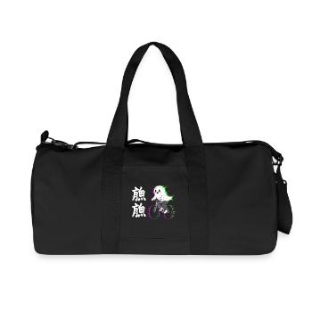 Neon Ghost on Bicycle - Recycled Canvas Sports Bag by Stanley/Stella - black - Front