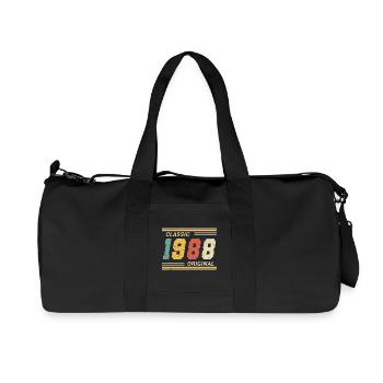 Classic 1988 original 1988 - Recycled Canvas Sports Bag by Stanley/Stella - black - Front