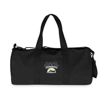 Klar zum Abschalten Boot Spruch für Freizeit - Recycelte Canvas-Sporttasche von Stanley/Stella - Schwarz - Vorne