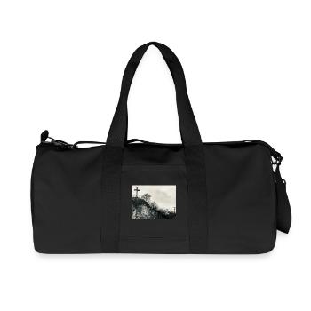Stone Hill avec croix - Sac de sport en toile recyclée Stanley/Stella - noir - Devant