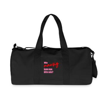 Beste Freundin Maus - Recycelte Canvas-Sporttasche von Stanley/Stella - Schwarz - Vorne