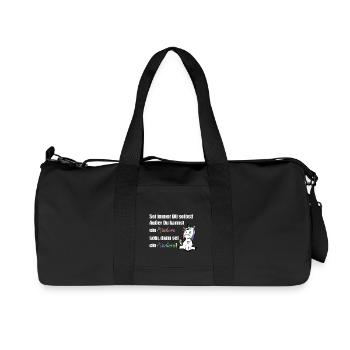 Sei immer du selbst - Recycelte Canvas-Sporttasche von Stanley/Stella - Schwarz - Vorne