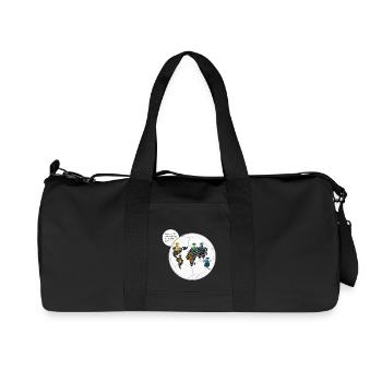Football Connects Worlds - The of Orbis - Recycled Canvas Sports Bag by Stanley/Stella - black - Front