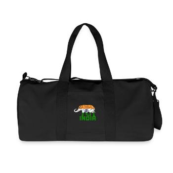 Inde Éléphant / Drapeau Cadeau De Couleur Nationale - Sac de sport en toile recyclée Stanley/Stella - noir - Devant