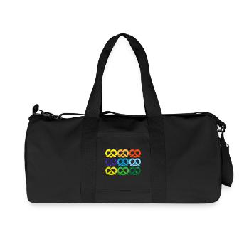 brezel salzbrezel - Recycelte Canvas-Sporttasche von Stanley/Stella - Schwarz - Vorne