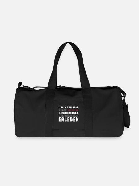 Freunde für immer - Recycelte Canvas-Sporttasche von Stanley/Stella - Schwarz