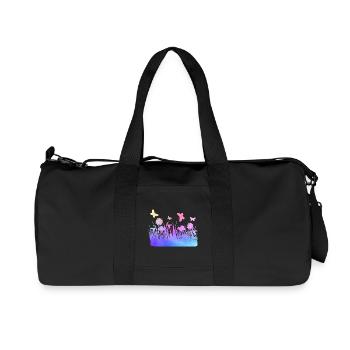Flower Meadow Watercolors Garden Flowers - Recycled Canvas Sports Bag by Stanley/Stella - black - Front
