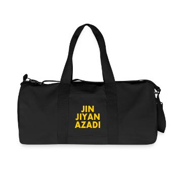 jin jiyan azadi - Recycled Canvas Sports Bag by Stanley/Stella - black - Front