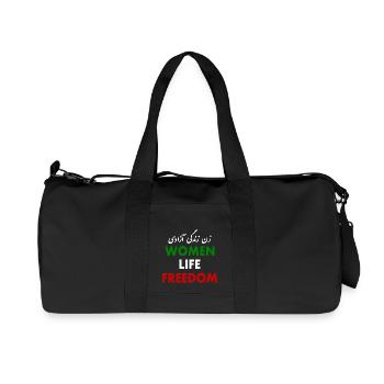 Women life freedom - Recycelte Canvas-Sporttasche von Stanley/Stella - Schwarz - Vorne