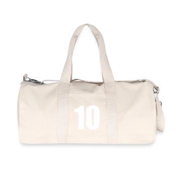 10 - Recycelte Canvas-Sporttasche von Stanley/Stella - Naturweiß - Vorne