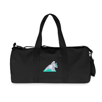 Hippopotamus Yoga Fitness Gymnastics - Recycled Canvas Sports Bag by Stanley/Stella - black - Front