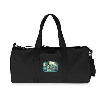Brière Landscape Badge: Authentic Nature - Recycled Canvas Sports Bag by Stanley/Stella - black - Front