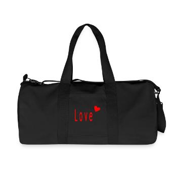 VALENTINSTAG. Junggesellinnenabschied. ICH LIEBE DICH. ICH LIEBE DICH. LIEBE - Recycelte Canvas-Sporttasche von Stanley/Stella - Schwarz - Vorne