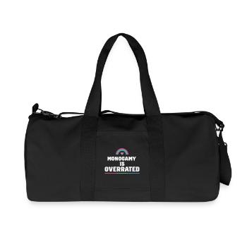 LGBTQ Pride Month - Monogamy is Overrated - Recycled Canvas Sports Bag by Stanley/Stella - black - Front